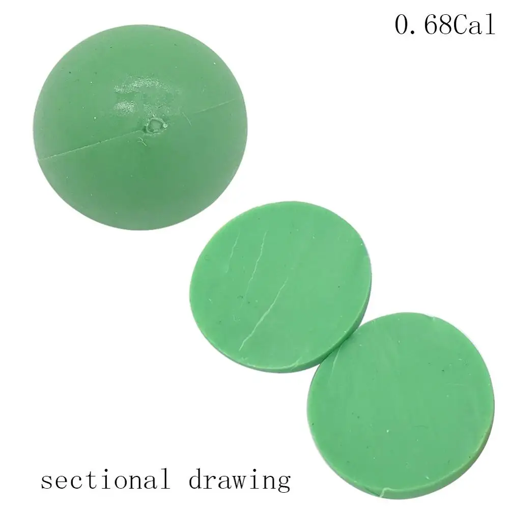 200PCS Večkratno uporabo 0.68 Kalibra Paintball za Zunanjo Streljanje Usposabljanje Elastična Ponovno Uporabni Gume Barve Žogo