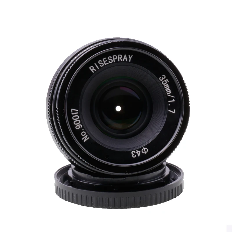 RISESPRAY 35mm f/1.7 APS-C velike zaslonke Objektiva za NEX FX M4/3 NIKON1 EOSM Mirroless Fotoaparat