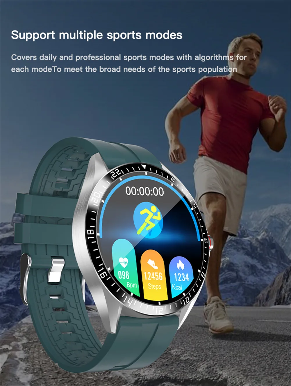 2020 Bluetooth Smart Ure Moški Nepremočljiva Šport Fitnes Tracker Pametna Zapestnica Krvnega Tlaka, Srčnega Utripa Smartwatch