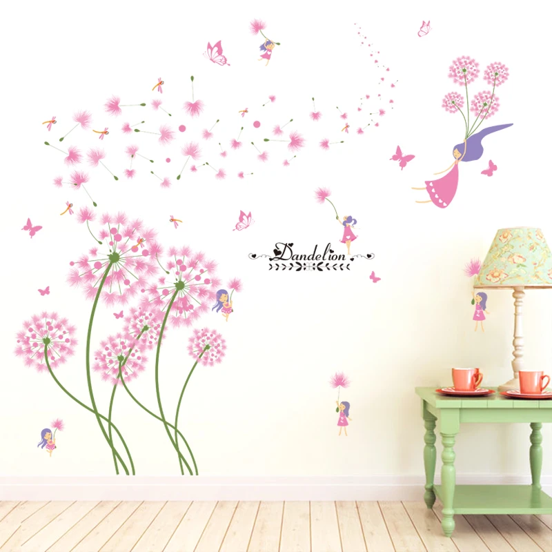 [shijuekongjian] Roza Barve Regrat Stenske Nalepke DIY Cvet Rastline Doma Dekor Nalepke za Otroke, Spalnica, Dnevna Soba Dekoracijo