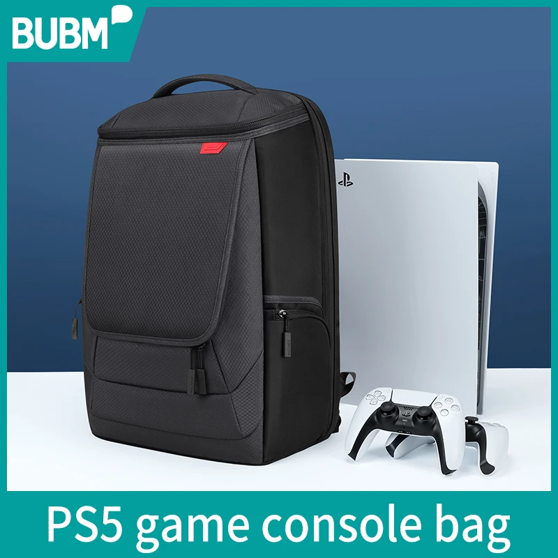 BUBM vrečko za PS5 nahrbtnik z ramen nahrbtnik torba za igralno konzolo velika zmogljivost