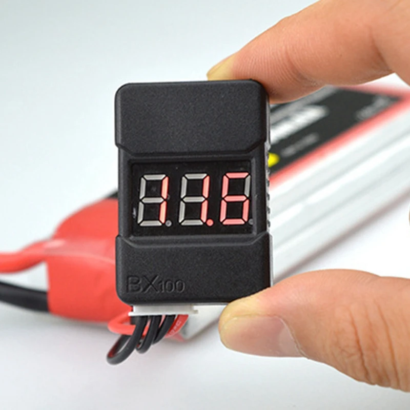 6 KOS BX100 1-8 ZA Lipo Baterije Napetost Tester/ Nizke Napetosti Zumer Alarm/ Napetost Akumulatorja Checker z Dual Zvočniki