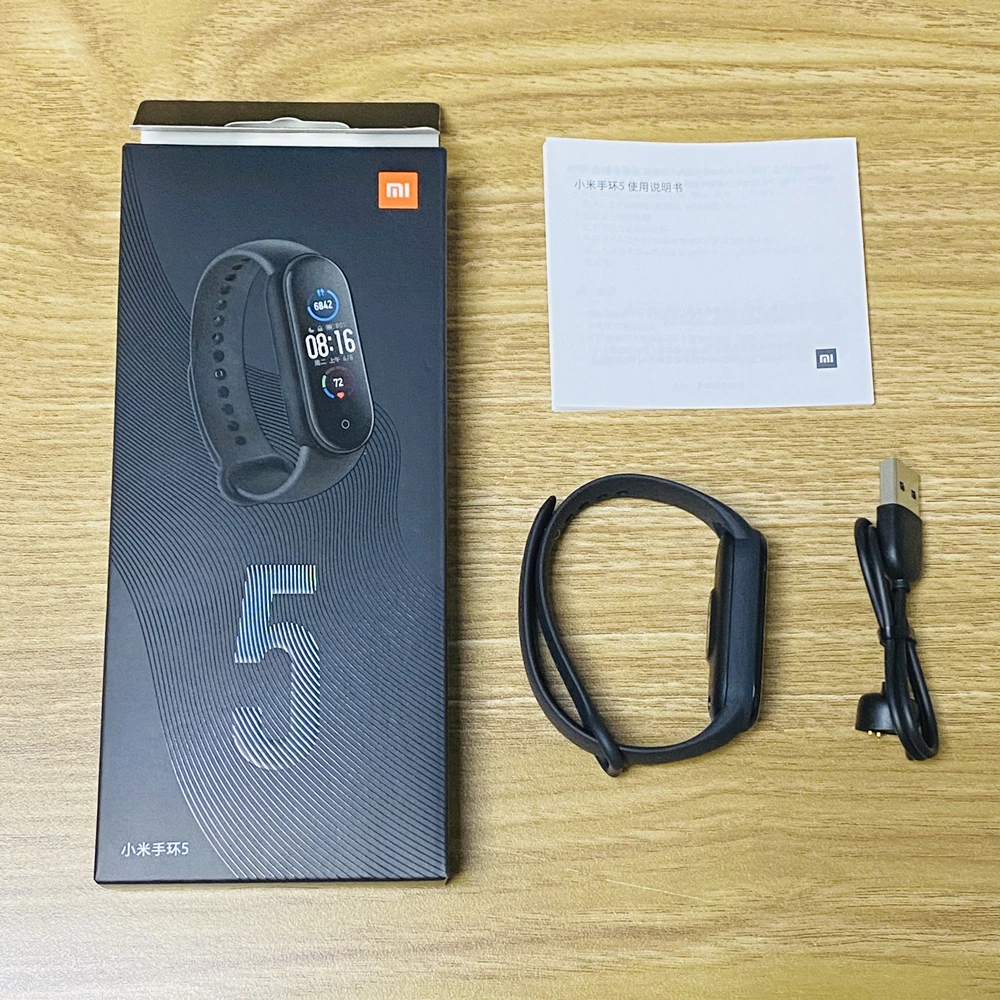 Xiaomi Mi Pasu 5 Globalni Različici Zapestnica 1.1 Palčni Zaslon za Šport Manšeta Fitnes Tracker Smart pas Srčnega utripa Miband 5