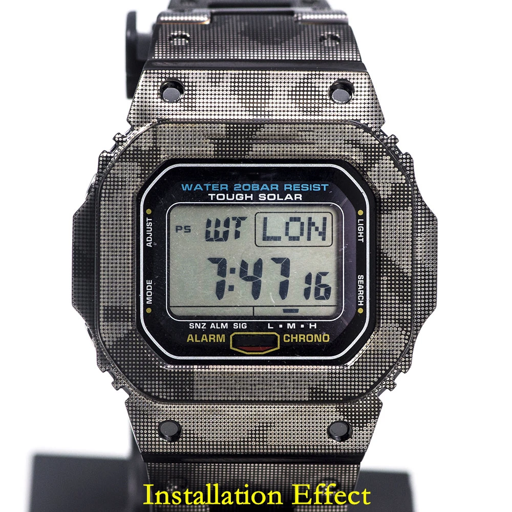 Nov Prihod DW5600 GW-M5610 Nerjaveče Jeklo Črna Prikrivanje Watch Nastavite Watchband Ploščo/Kovinsko Ohišje