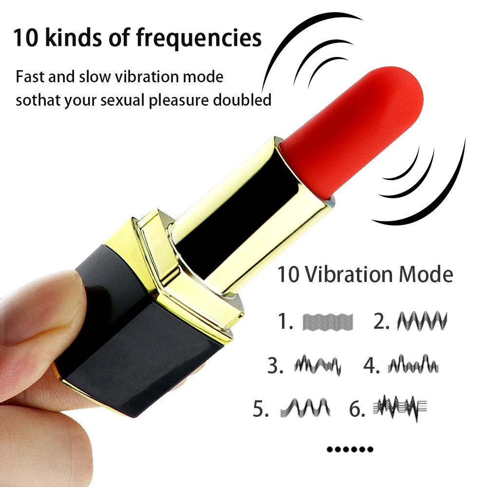 2019 Prodajo Novi Mini Šminka Vibrator 10 Načini Bullet Bradavice, Masaža Klitoris Stimulator Erotični Izdelek Zasebnosti Ženska Seks Igrače