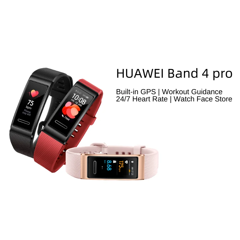 Globalna Različica Huawei Band 4 Pro Zapestnica Smart Band Kisika v Krvi 0.95