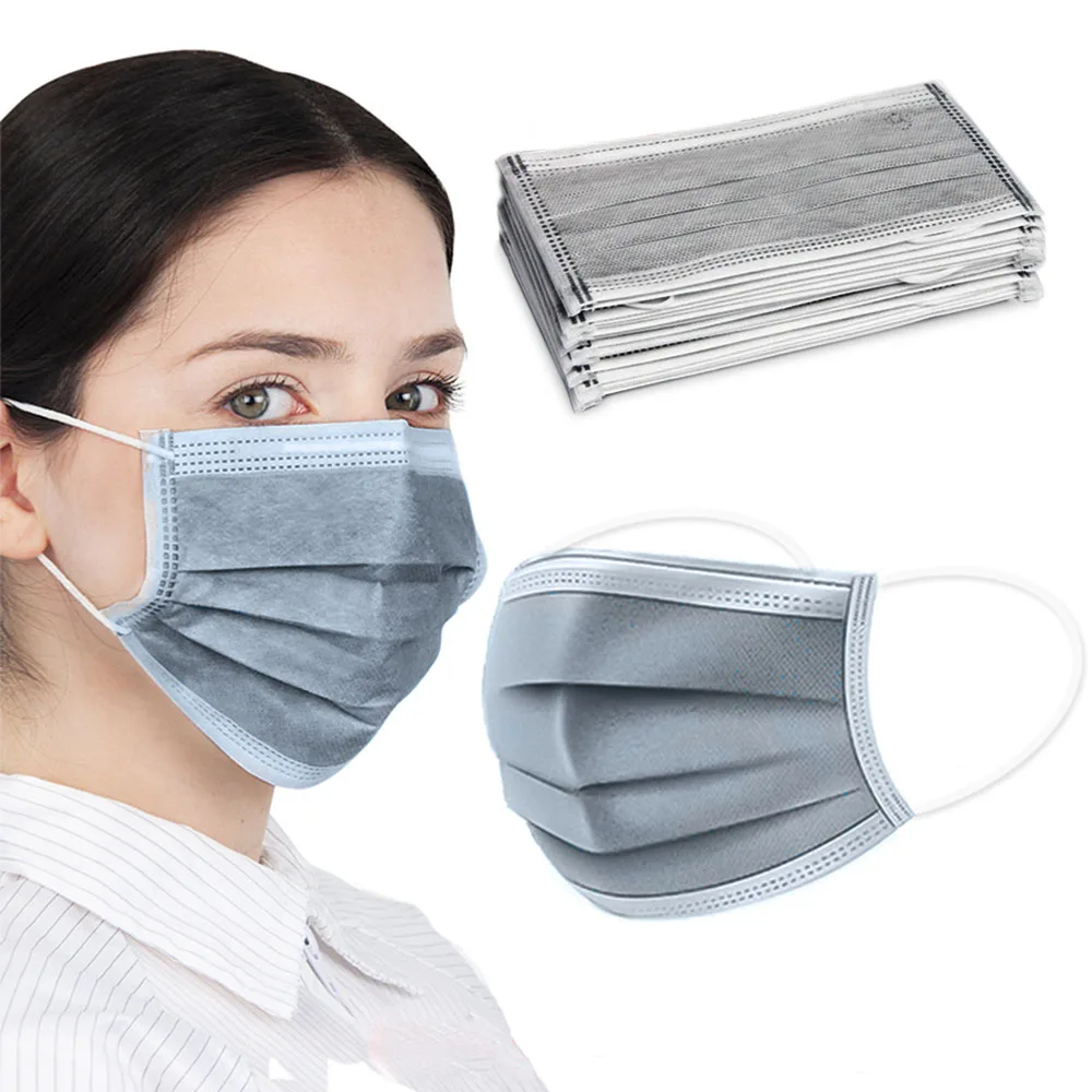 50pcs/lot 4 plasti Aktivira bambusa ogljikovih antivirus maske prijetno kvalificirano Maske Proti prahu virus Varno PM2.5 zaščitne maske