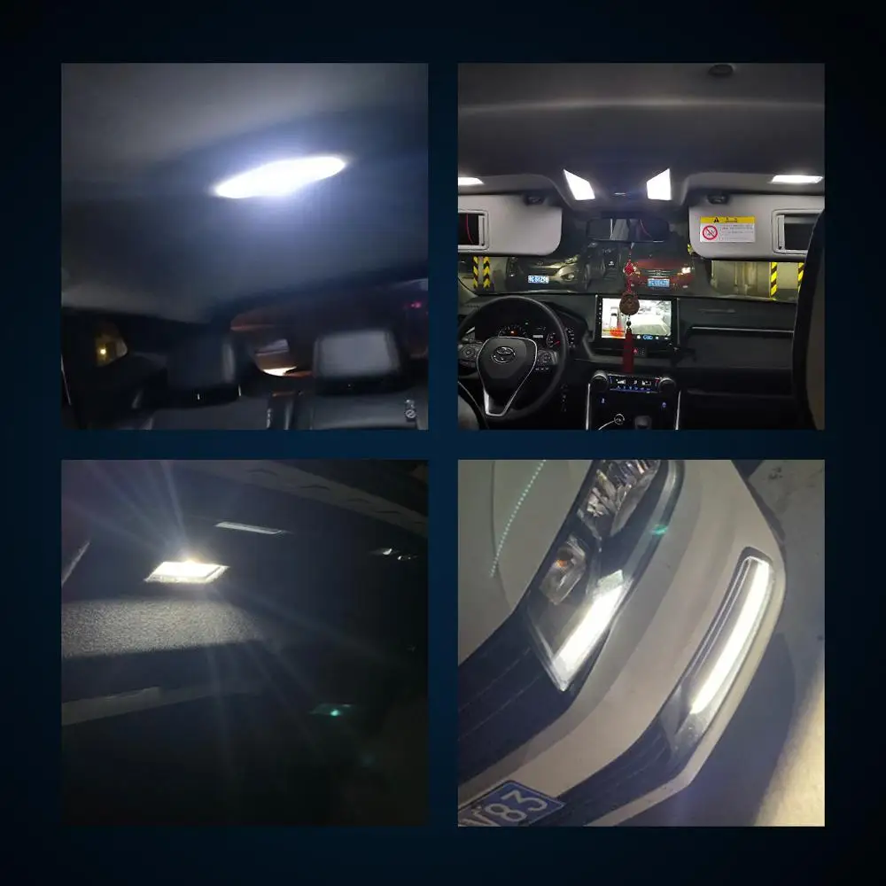 2pcs BA9S T4W H6W Led Žarnice 24SMD 3014 Žetonov Canbus Napak 3D Avto Notranje Luči Auto Dome Lučka za Osvetlitev registrske Tablice 12 V