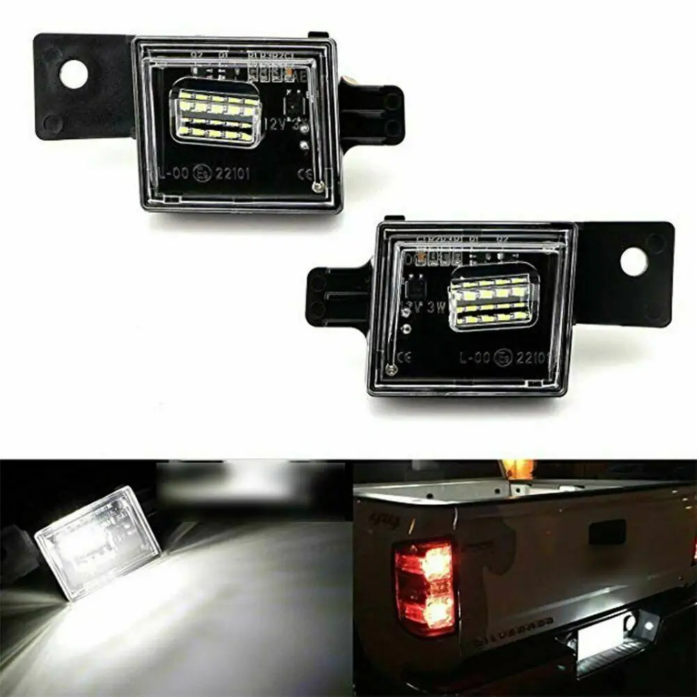 15-SMD 3W Bela Lučka za Polno LED Tablice Lahka Montaža Komplet Za Chevrolet Silverado Colorado GMC Canyon Sierra 1500 2500 3500