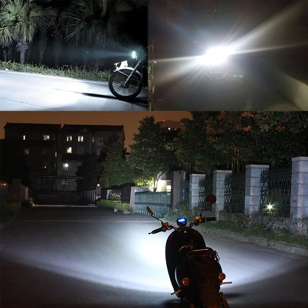 2PCS H4 H6 BA20D LED Motocikel Smerniki Žarnice H6M P15D Led Moto Hi Lo Lučka Skuter, ATV Pribor meglenke 12V 24V