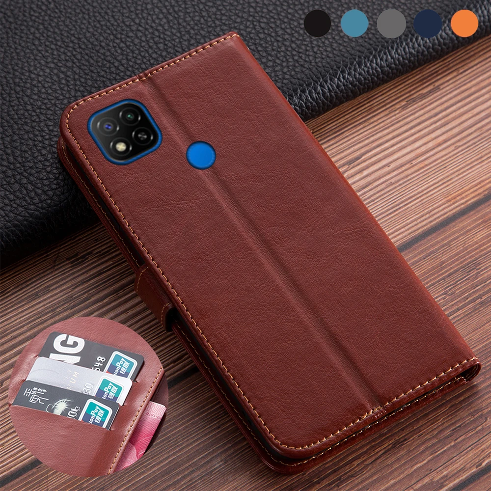 Luksuzni Flip Book Usnjena torbica za Xiaomi Redmi 9C Kritje Redmi 9C 9c NFC Primeru za Xiaomi Redmi 9C Pokrov