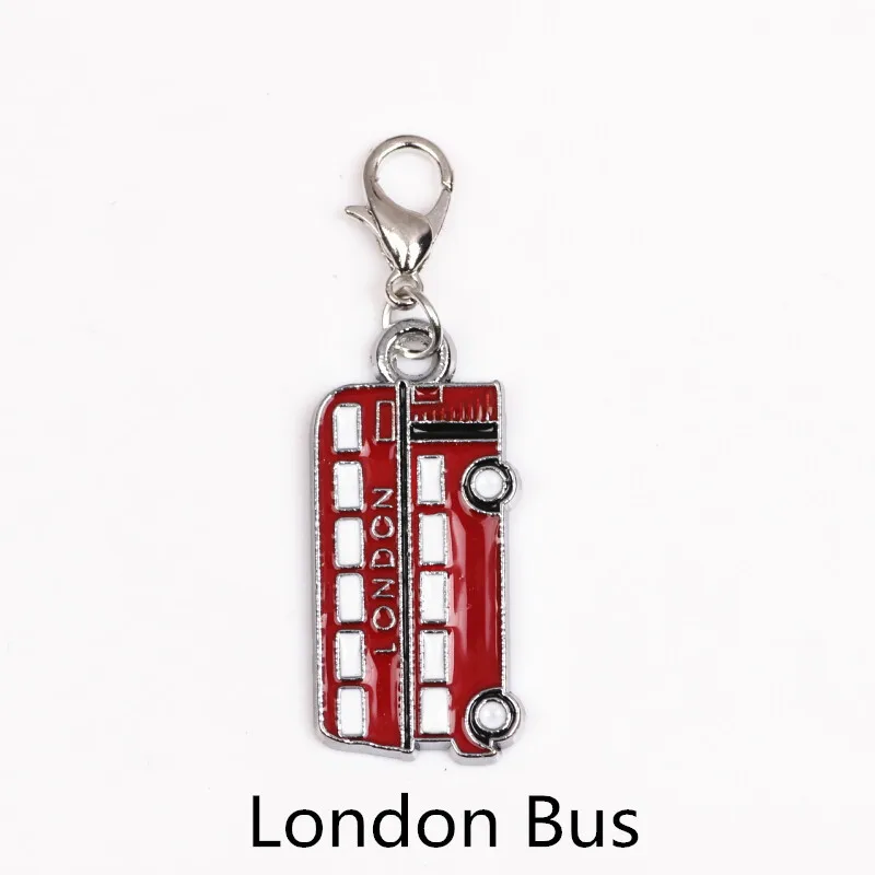 20pcs/veliko DIY London Avtobus Čare Obesek Za Novo Prispeli Pomnilnik Lockets Debelo CM465#