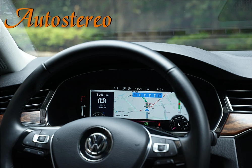 Android Digitalni Merilnik maska Za VW Golf Golf 7 7.5 Avto GPS Navigacija Vodja Enote Večpredstavnostna IPS Avto armaturne plošče Zaslonu Instrumenta