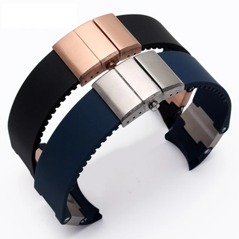 Silikonske gume nepremočljiva watch trak za Ulysse N potapljanje in jadranje serije arc watch trak 22 mm moški