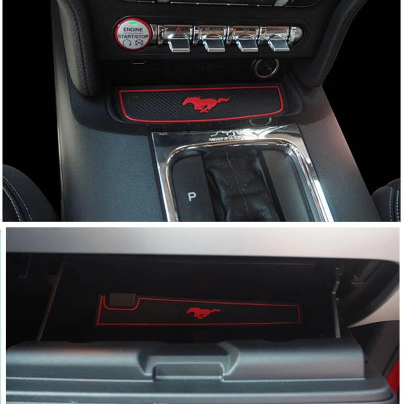 Za Ford Mustang-2017 Pribor,3D Avto Gume Mat Avto Proti Drsenju Mat, Non-slip Preproge Notranja Vrata Pad/Pokal Mat