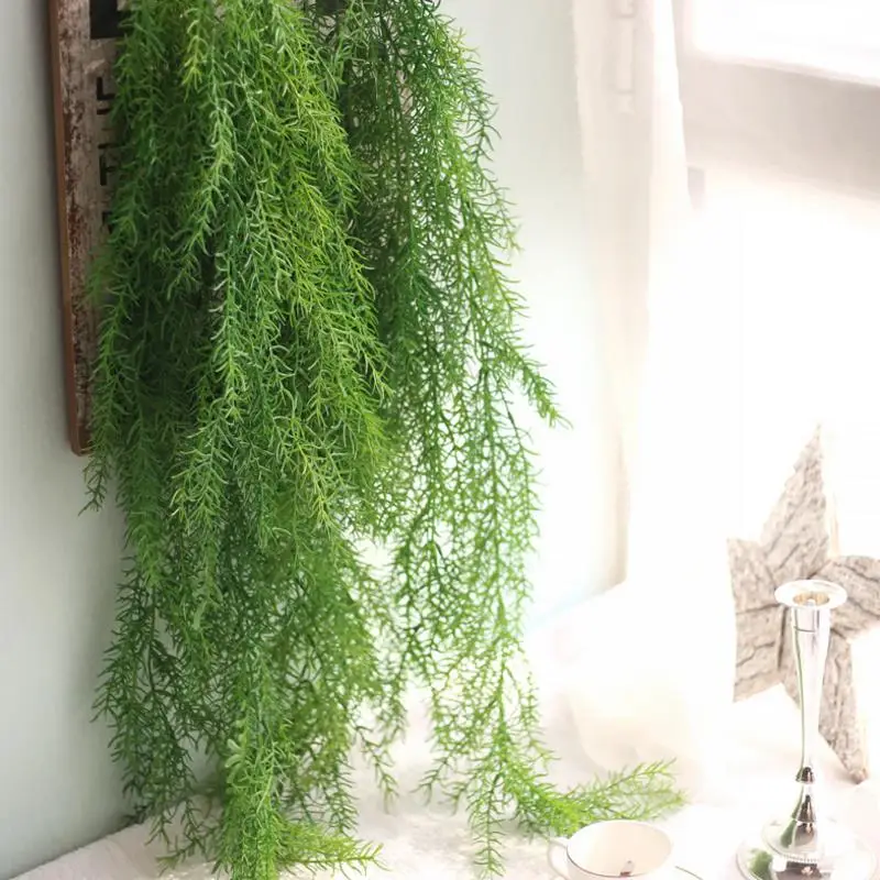 Umetna rastlina pravi dotik bor Ponaredek rastlin iglo visi trte simulacije odide od doma poroka stranka zelenih rastlin dekoracijo sten