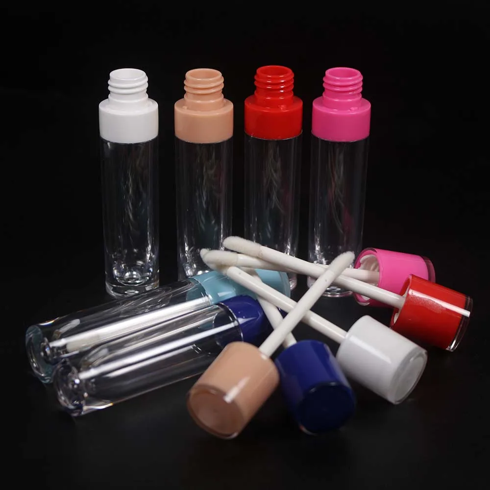 20pcs 6ml plastičnih prazno lip gloss cev šest barve kozmetika embalaža s čopičem