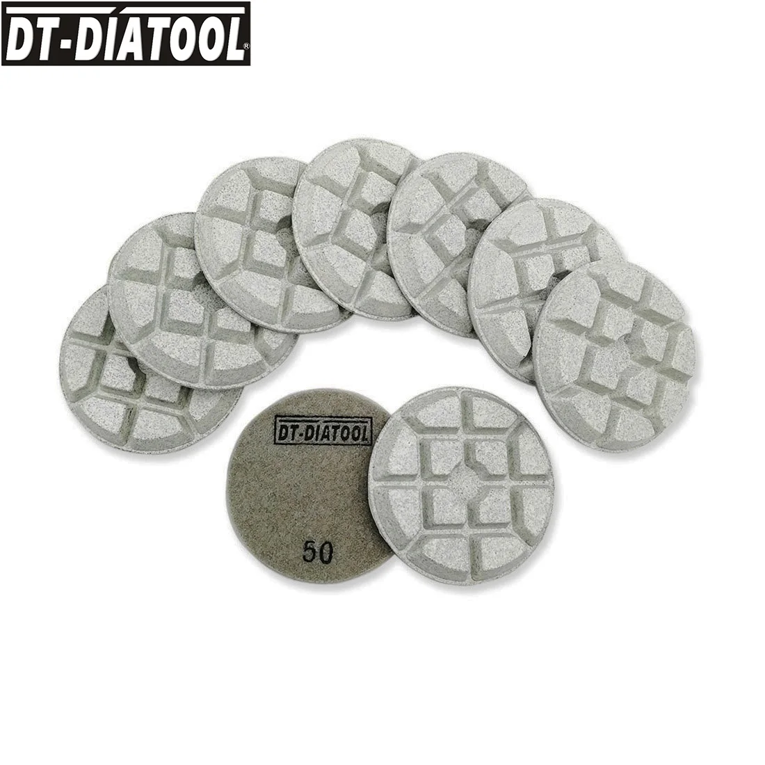 DT-DIATOOL 9pcs/set Dia 3inch/80 mm, Diamant Smolo Obveznic Konkretne Poliranje Brušenje Diskov Za Konkretne polaganje teraca Cementa