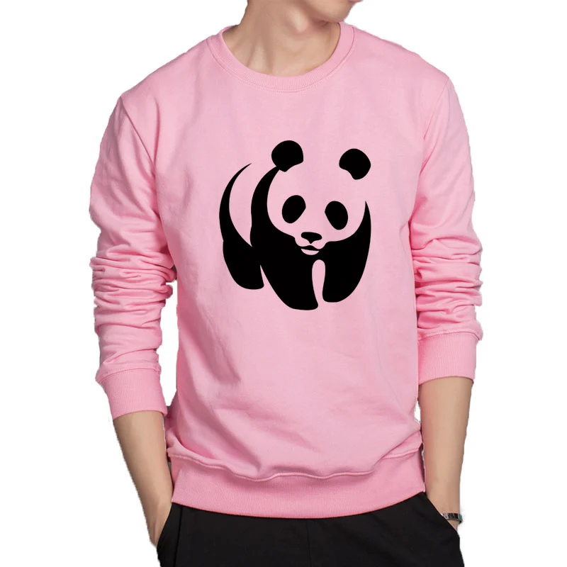 Kitajski kul živali Panda hoodies lepa cute anime hoodie ročno tiskanje priložnostne bombaž majica smešno ulične moški pulover s kapuco