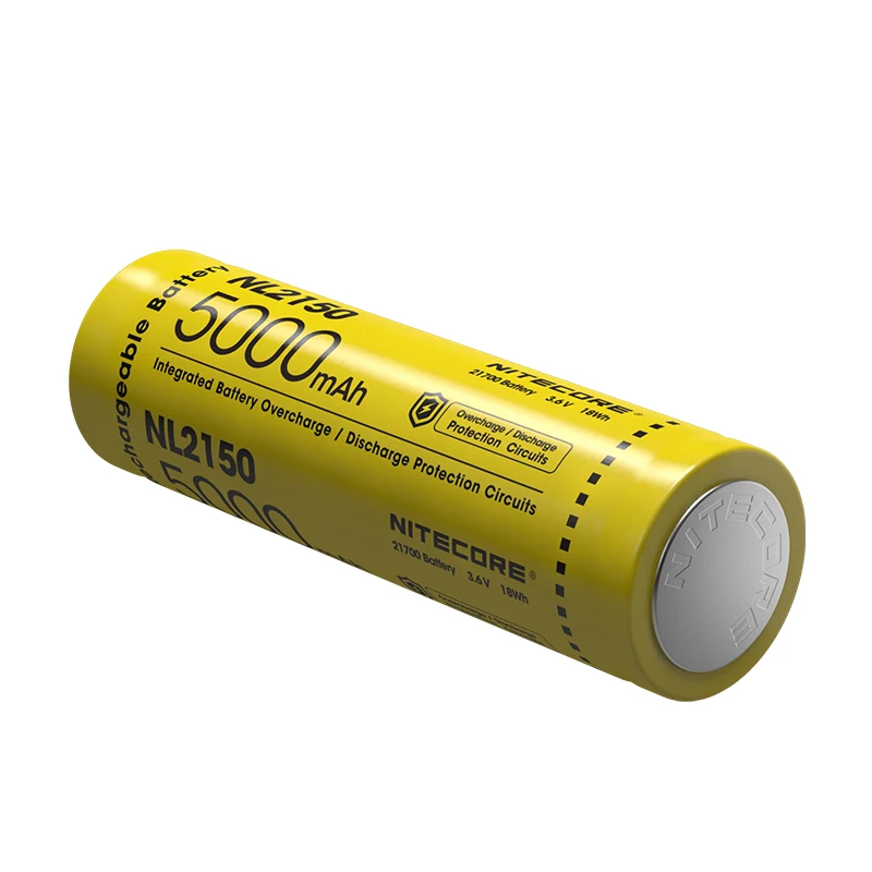 NITECORE NL2150 5000mAh 3,6 V 18Wh 21700 Li-ionska Baterija za Polnjenje Intergrated Baterije Obremenjenost Razrešnice Zaščito Vezja