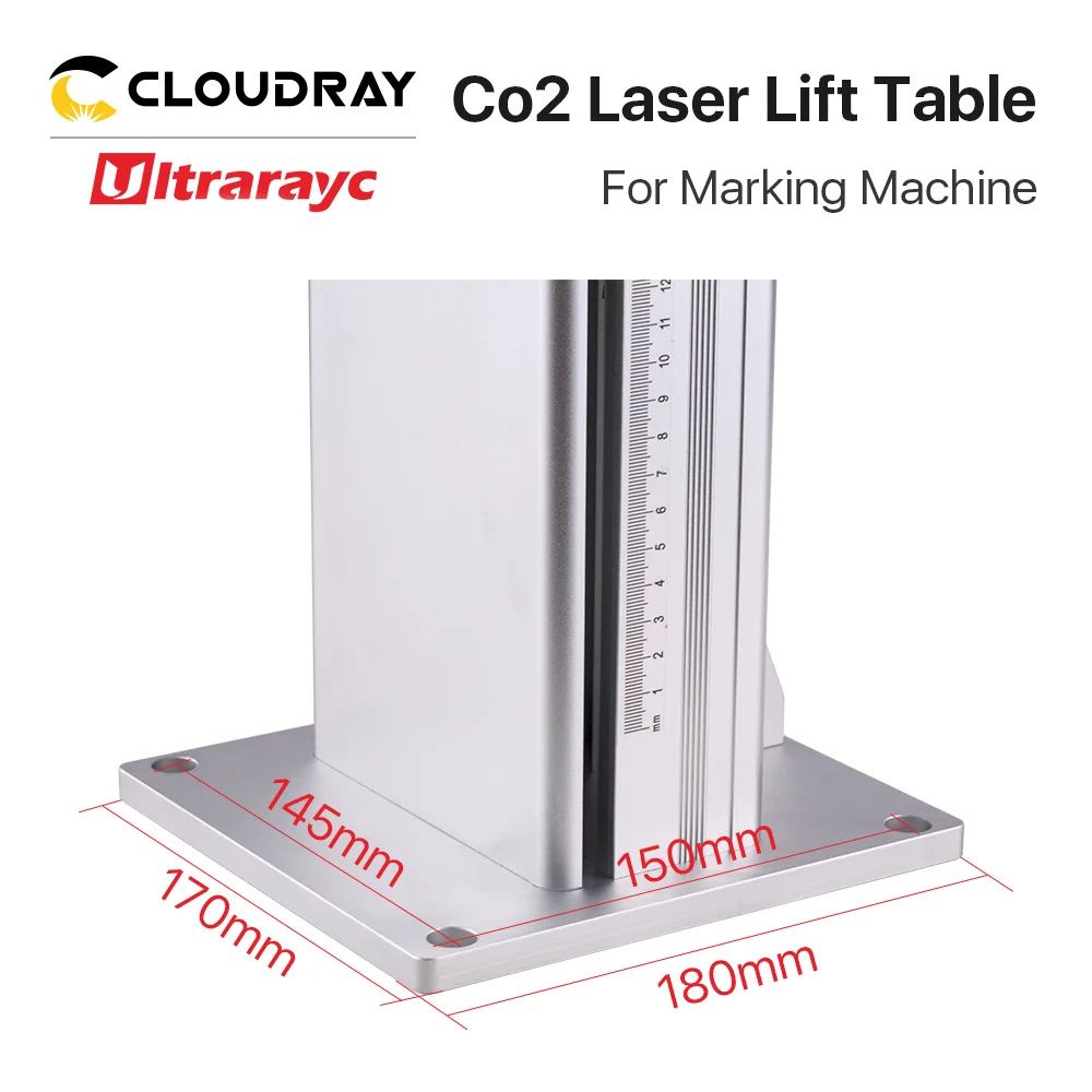 Ultrarayc Co2 Laser za Označevanje Del Dvigalo Tabela Z Osi Dviganje Stolpec Stojalo 500 & 800mm za Co2/Fiber Laser Graviranje Maxchine
