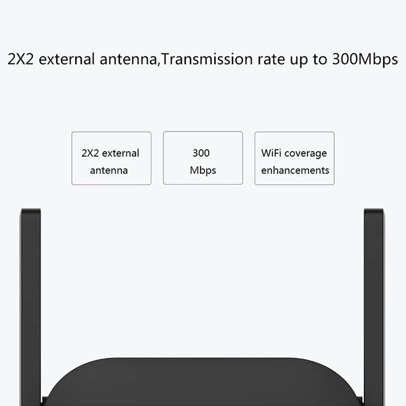 Original Xiaomi Wifi Ojačevalnik Pro Usmerjevalnik 300M 2.4 G Omrežja za razširjanje Repetitorja Roteador 2 priključek za Anteno, Mi Usmerjevalnik Home Office
