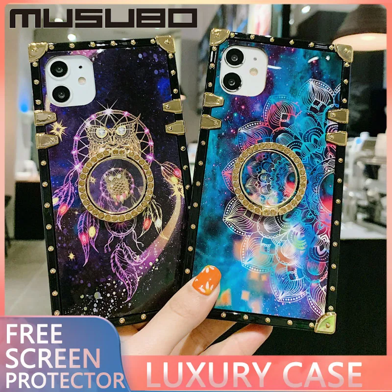 MUSUBO 3D Kvadratnih Ohišje Za Samsung Galaxy A71 a51 A10S A20 A30 S A50 S8 S9 S10 S20 Ultra Note10 9 8 Plus Mehka Nazaj Blu Ray Pokrov