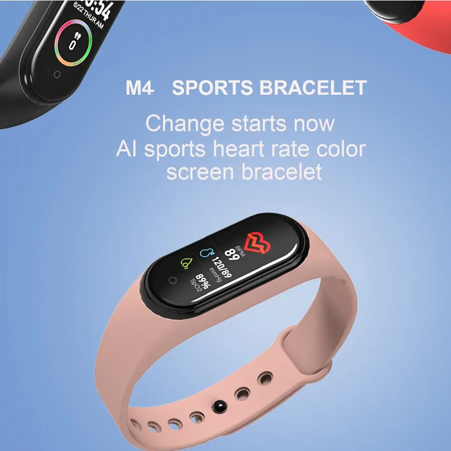Abay M4 Smart Band Srčni utrip, Krvni Tlak Monitor Fitnes Zapestnica Šport Pametna Zapestnica Smartband Dejavnosti Tracker manžeta