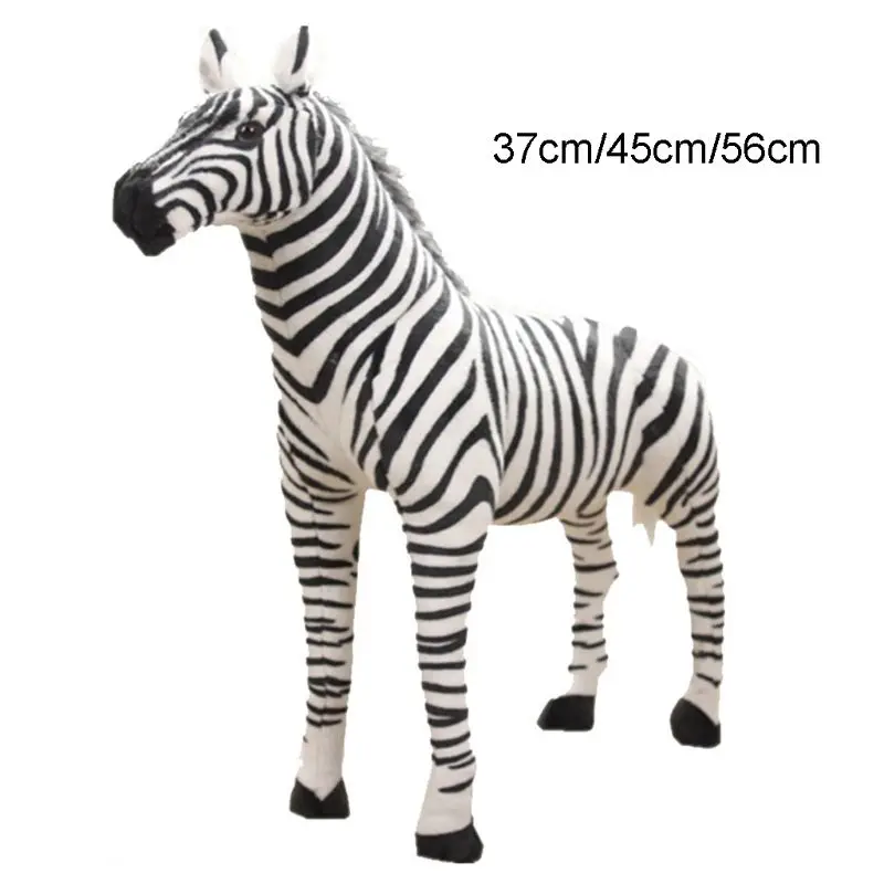 Mehko Polnjene Plišastih Živali Blazino Realne Zebra za Otroke Darilo za Rojstni dan