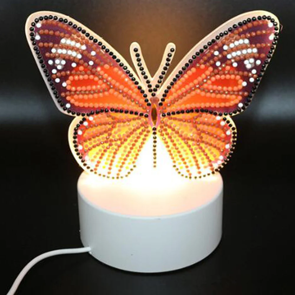 Nove svetilke DIY LED Diamond Slikarstvo Noč Svetlobe jadrnico, Navzkrižno Šiv Diamond Vezenje Posebno Obliko Poroka Dekoracija