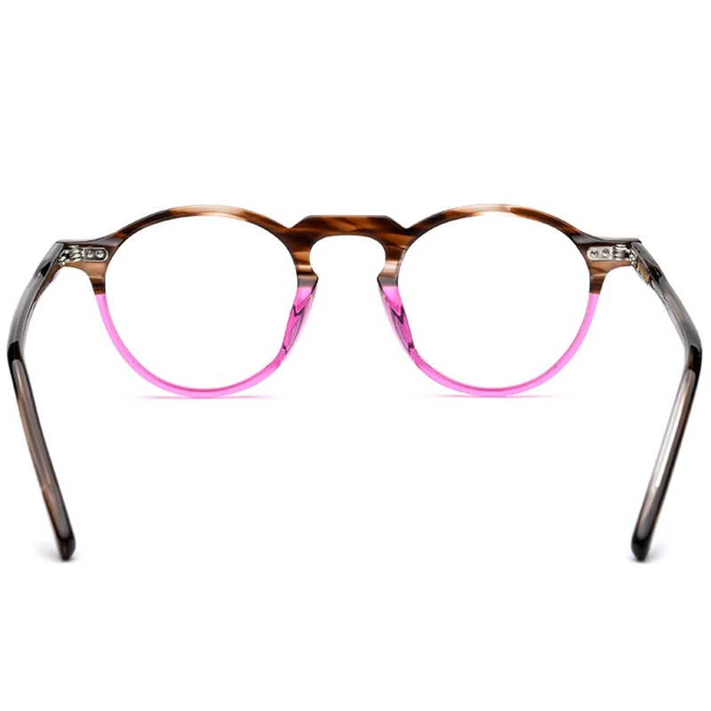Reven 19130 Acetat Optičnih Očal Okvir Moških Retro Vintage Okrogle Očala Vojna Žensk Recept Očala Za Kratkovidnost Očala
