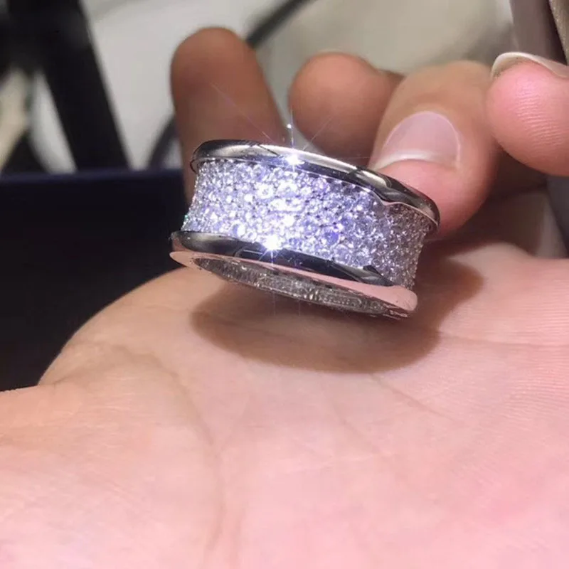 Klasični mikro-oznaka prvotni čar obroč ženski 1:1 odlično izdelave dobrodelni serije nakita, poročni zaročni prstan