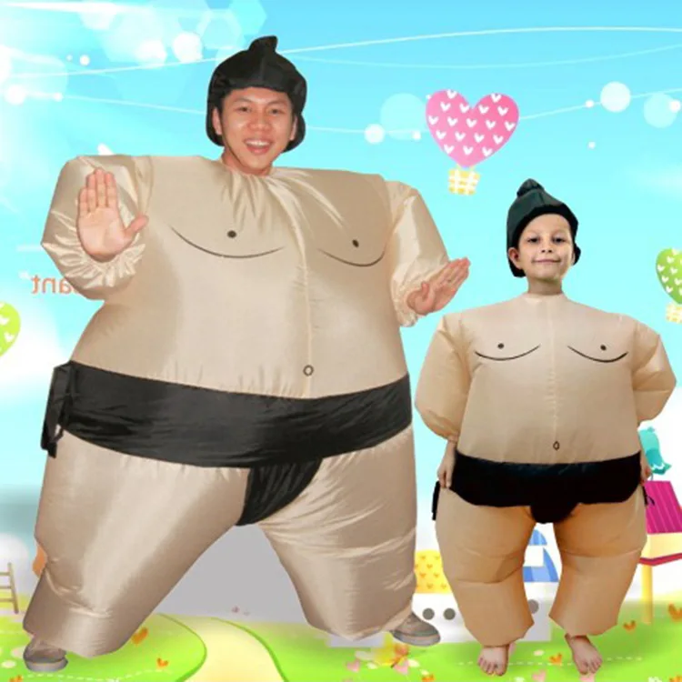 Starševstvo Japonski sumo napihljivi kostum igranje vlog smešno risanka maščobnih rekviziti mardi gras strašno svate
