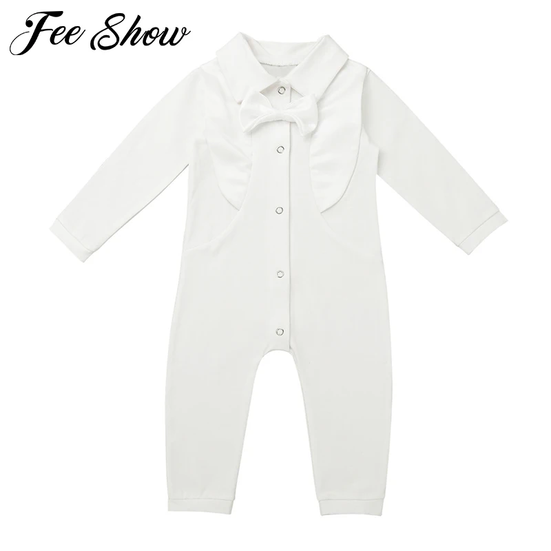 Jeseni, Pozimi Malčke Baby Boy Krst Obleko Začetnih Fant Poroko Romper Formalno Gospod Obleke Krst Baby Boy Oblačila
