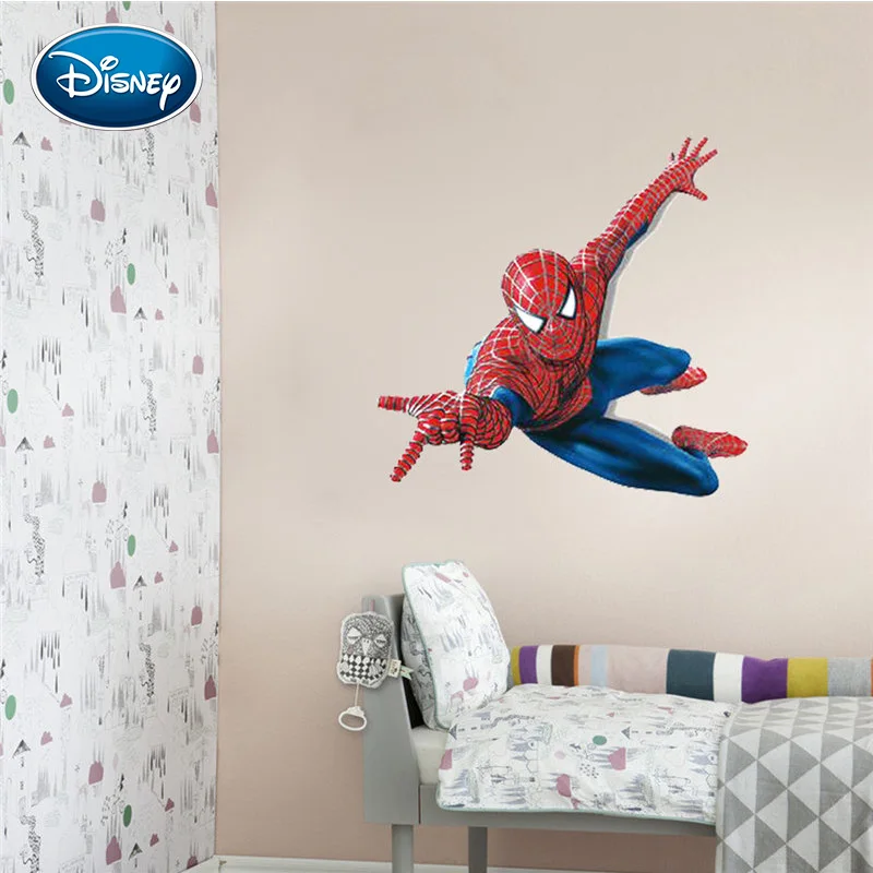 Disney nalepke, spiderman, risanka otroški sobi velike nalepke odstranljive nalepke