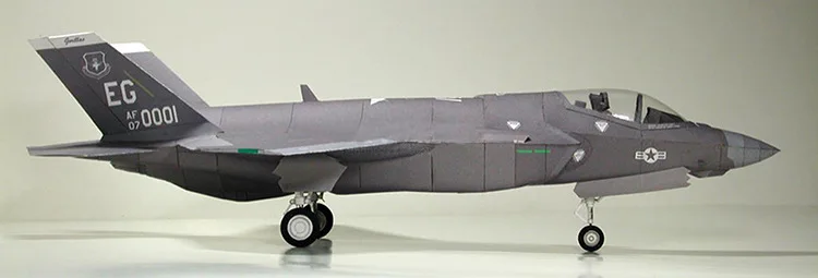 1:33 AMERIŠKI F-35 II Strele Borec DIY 3D Paper Card Model Stavbe Določa Izobraževalne Igrače, Vojaški Model Gradnje Igrače