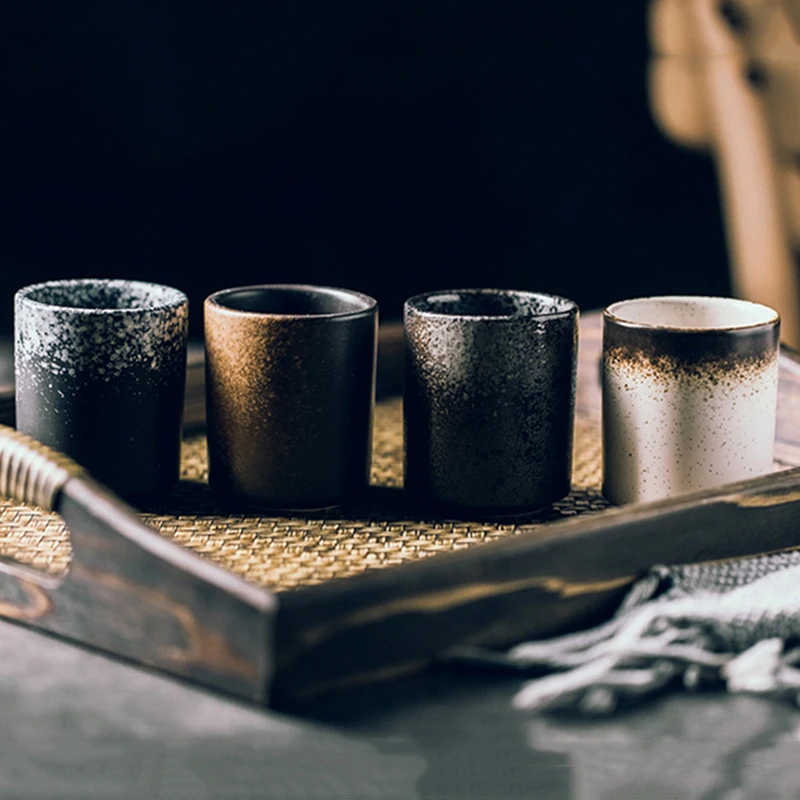 Japonski Slog Čaj Pokal Visoko Temperaturno Odporne Keramike Ustvarjalne Vode Pokal Ročno Poslikane Kitajski Retro Slogu Ročno Čaj Pokal