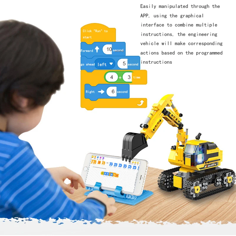 Multifunkcijski otrok za izobraževanje, znanost in izobraževanje inteligentni programski montaža gradnik tipa kopač igrača