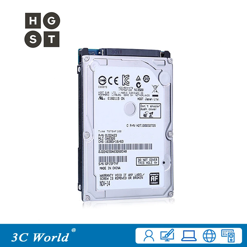 Prvotne blagovne Znamke Trdi Disk 80GB HDD 5400rpm 8MB Cache 9.5 mm, IDE, ATA 2.5