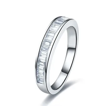 Trdna Platinum PT950 Obroč Za 0,5 Karat Pravi Diamant Udejstvovanje Poročni prstan Prstan Nikoli ne Zbledi Briljantno Odlične Kakovosti