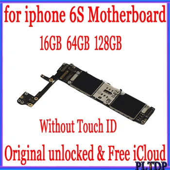 Z Dotikom ID/Brez dotik ID za iphone 6S 4.7 palčni Matično ploščo, Original odklenjena za iphone 6s Mainboard s Polno Žetonov