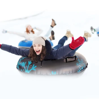 120 cm Napihljivi Sneg Cev PVC Sneg Čoln Snow Rider Sled w/ Ročaj Dnu za izobraževanje Otrok Pozimi na Snegu v Zraku Smučanje Odbor