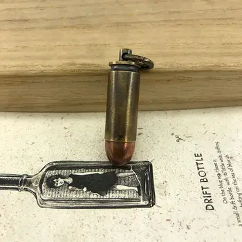 Na prostem Sili Preživetje EOS Medenina, Baker Bullet Oblika Steklenice Pill Box Nepremočljiva Kapsula Pečat Prenosni Keychain