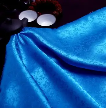 120cm*100cm blue Dragon jacquardske saten svila tkanina super mehka starinske obleke znoj paro oblačila COS kostum tkanin
