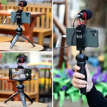 UALNZI Pametni Video Kit III SAIREN Q1 Mikrofon Ulanzi MT-04 Mini Stojalo ST-02S Držalo za Telefon za Vlogging Dodatki