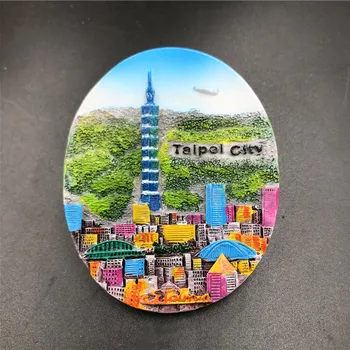 Hladilnik Magnet Dekoracijo Kitajska Potovanja Spominek Tapei Mesto 101 Tajvan Zemljevid Yeliou Geo-Park Tajvan Magneti Nalepke Obrti Dekor