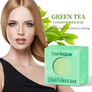 HAIRINQUE Organskih lase green tea balzam bar ročno globoko kondicioniranje & olje-nadzor gladke lase balzam za milo