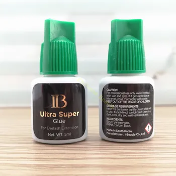 I-lepota 1bottle IB Ultra super Lepilo Posameznih hitro sušenje trepalnic razširitve lepilo zelena kapa 5ml False lash lepilo