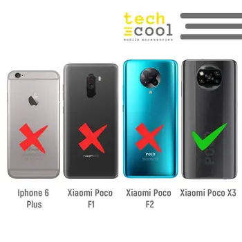 FunnyTech®Primeru za Xiaomi Poco X3 l primeru design geometrijske Mandal vers.6 črno ozadje