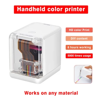 Mbrush Mini Ročni Polno Barvni Tiskalnik Prenosni Mobilni Wifi Barvni Tiskalnik Ročni Tiskalnik In Nadomestna Kartuša